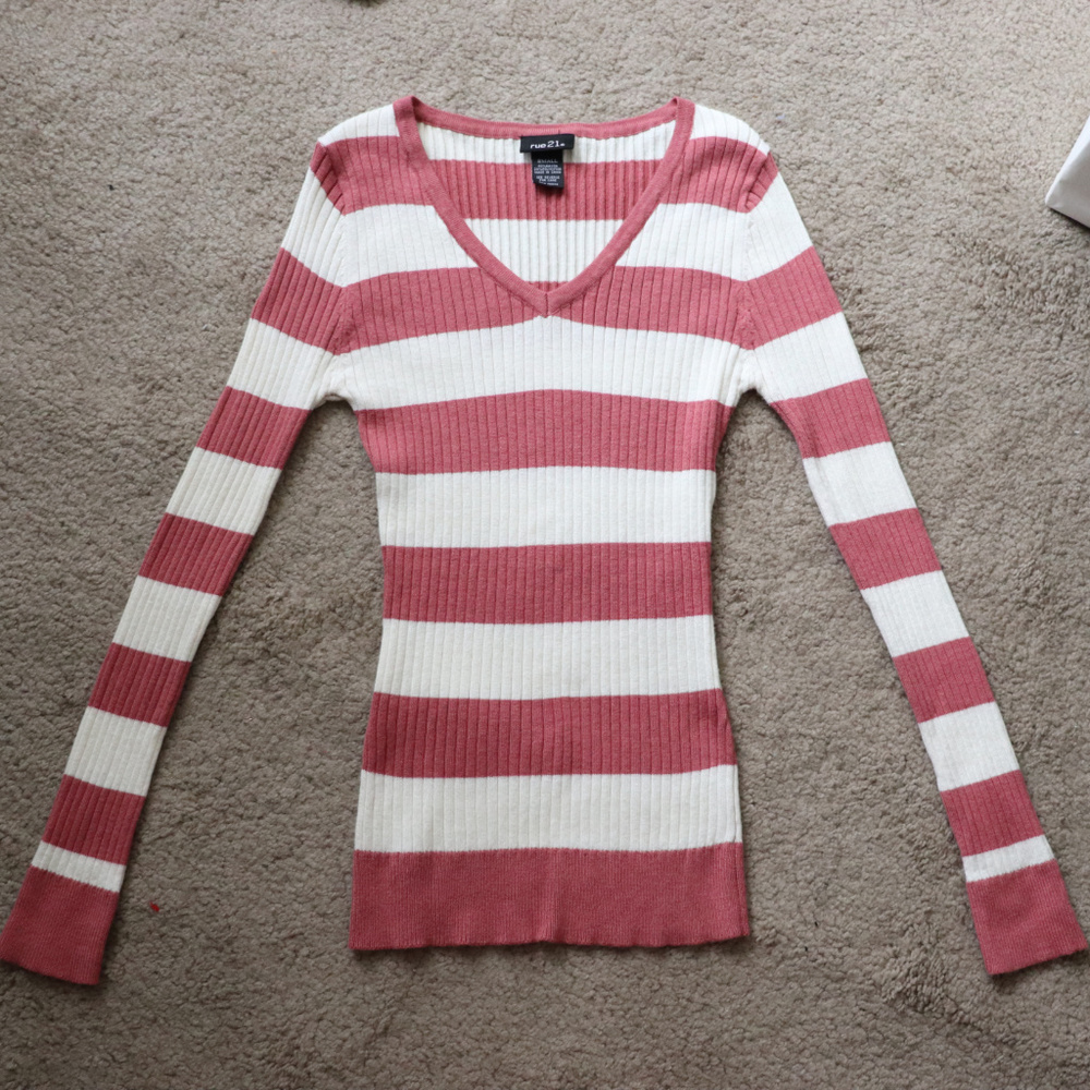 Rue21 | Pink Striped Sweater